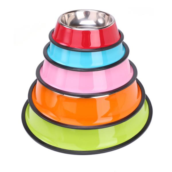 LOGO Printing 200ml Non Spill Dog Bowl 15.2cm Rubber Food Bowl