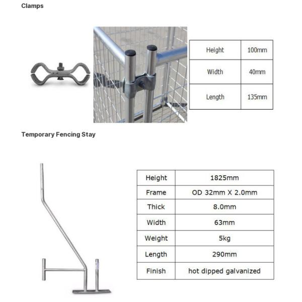Removable Outdoor Temporary Fencing Construction Site Security Fencing Size 2100x2400mm