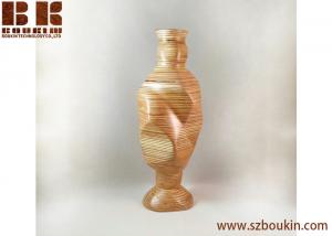 wedding, decor, housewarming gift modern style customized handmade wooden vase