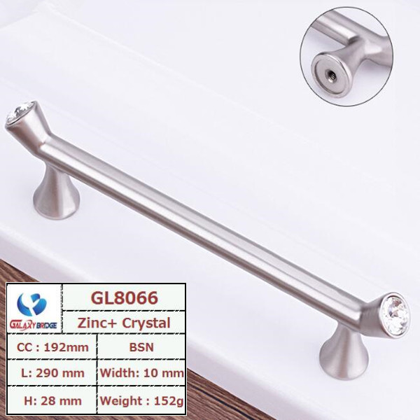 Gold diamond Drawer Handles And Knobs 96mm Black Dresser Pulls acrylic kitchen cabinet handle
