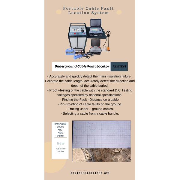Portable Cable Fault Location System for Direction and Depth Detection