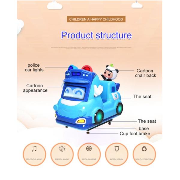Ambulance Goethe Cartoon Kiddy Ride Machine Coin Operated Swing Machine