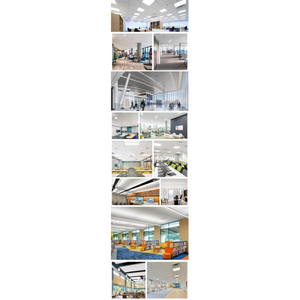 Interior Decoration Materials Mineral Wool Ceiling Tile 60x60 60x120 cm Wooden Board