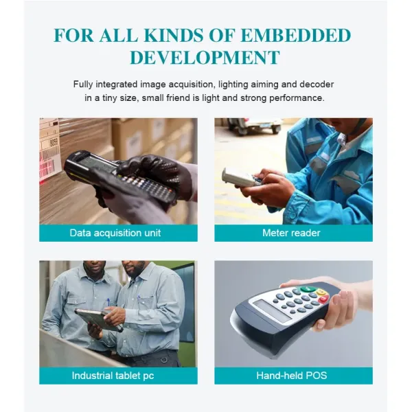 Compact Barcode Scan Engine with 1 Year Warranty 1.2m Drop Height and 3.5g Weight for Reliable Scanning