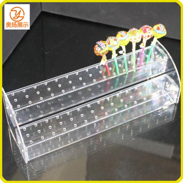 New product customized clear acrylic lollipop candy display stand