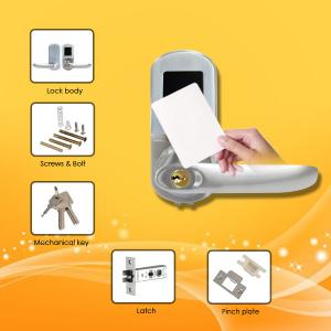 Buy cheap Easy Operated RFID Card Door Lock With Mechanical Key Code / Auto  Locking Mode product