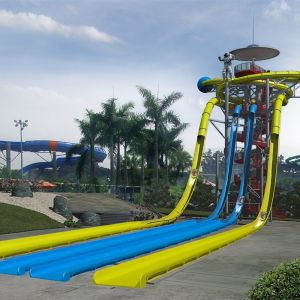 Buy cheap Extraterrestrial Fiberglass Super Tube Water Slide Free Fall Tower Rides HT-52 from wholesalers
