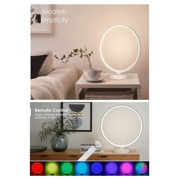 Custom 8W RGB Color Changing Dimmable LED Table Lamp with Remote Control