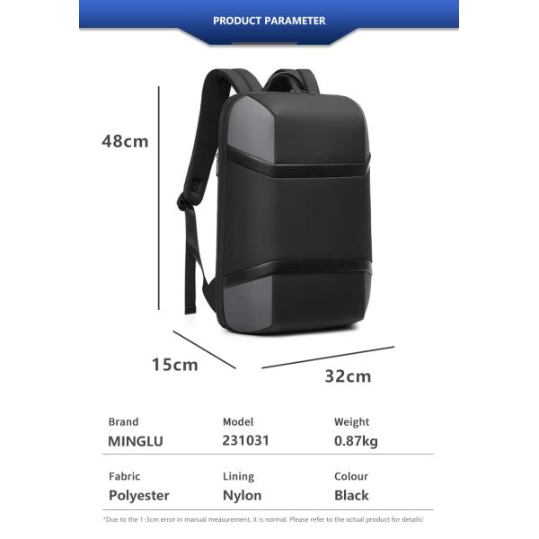 Lightweight Waterproof Business Backpack 32*15*48cm Softback Type