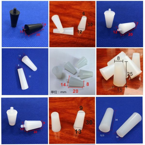 High Temperature Resistant Conical Silicone Plug for Spray Paint Electroplating Medical Grade Oxidation Thread Sealing Nut