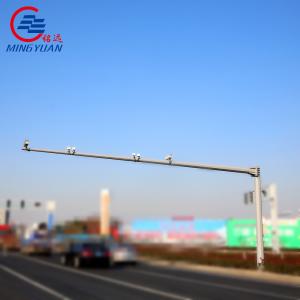 China Camera Mounted CCTV Steel Pole Galvanized Security Monitoring Metal Octagonal Utility on sale