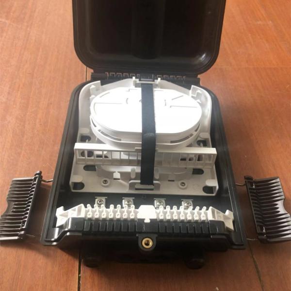 Outdoor Waterproof Black Fiber Optical Fat Ftth Splitter Box Distribution 16 Core