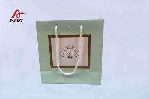 Buy cheap Green Economy White Kraft Gift Bags Custom Printing 35 X 11 X 35 Cm Size product