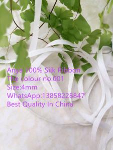 4mm,solid colour silk ribbon，monochrome silk ribbon, 100% silk,ribbon,embroidery ribbon