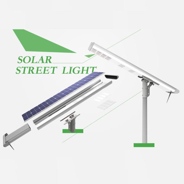 Self Regulating Cloud based Cleaning Solar Lighting 100W Aluminum Alloy Light Grey