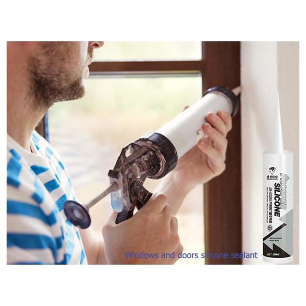 Iron / Stainless Steel Silicone Sealant , Non Toxic Silicone Sealant Strong Bonding