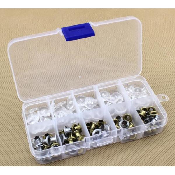 6-Compartment Plastic Storage Box for Hardware Tools / Gadgets, medicine storage box with lock, medicine mini storage bo