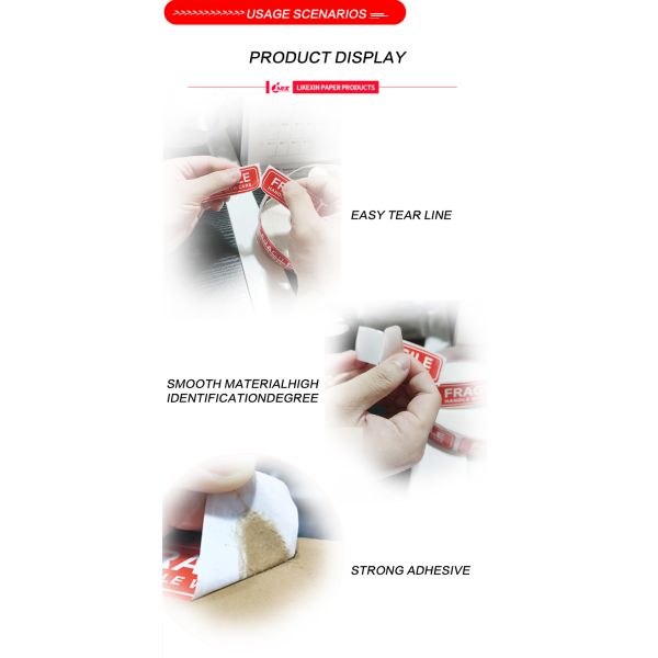 Custom Private Fragile Warning Sticker for Watch Shipping HANDLE Custom Printed