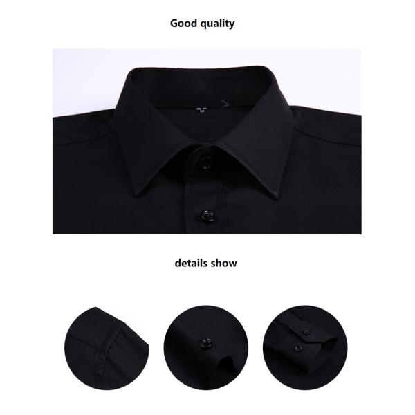Nonwoven Weaving Method Autumn Long Sleeve Plus Size Men's Shirts For Business Attire