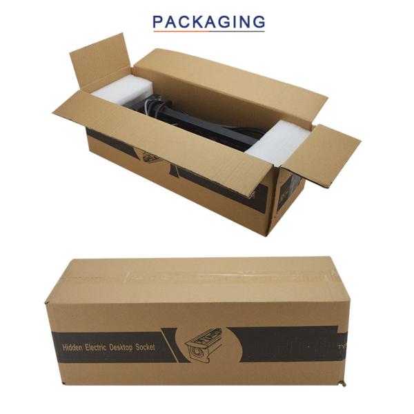 New style conference automatic flip up desktop socket box with wireless charging