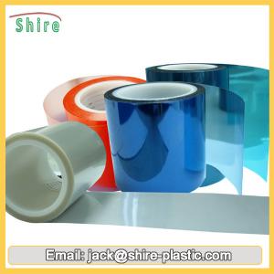 China Durable Anti Static Plastic Rolls , PET Scratch Protection Film With Solvent Glue on sale