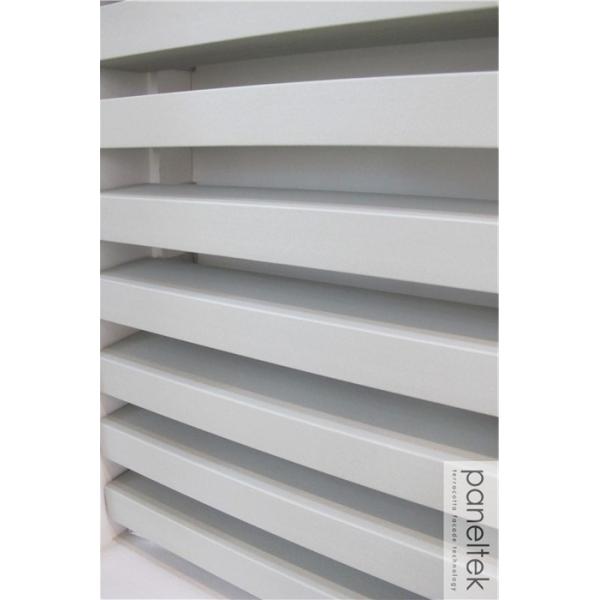 Ceramic Baguettes Sun Shading Louvers 50 * 100mm With Hollow Structure
