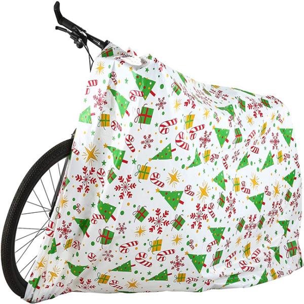 2mils Gravure Printing Christmas Bike Bags 60x70 Inch With Gift Tags