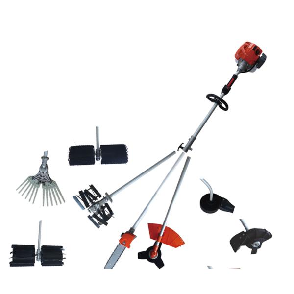 Height Adjustable Anti Slip 2 Stroke Brush Cutter 1.35KW multi function 8 in 1 shrub scissors grass trimmer