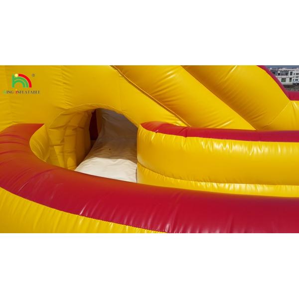 Inflatable Water Pool Red Closed Double Slides Children Bounce House Commercial Water Closed Slide Swimming Pool