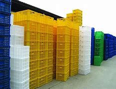Customized Logo Stackable Plastic Storage Basket for Supermarket Display and Storage