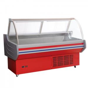 China 2°C - 8°C Deli Display Refrigerator Top Open With Back Drawers Storage on sale