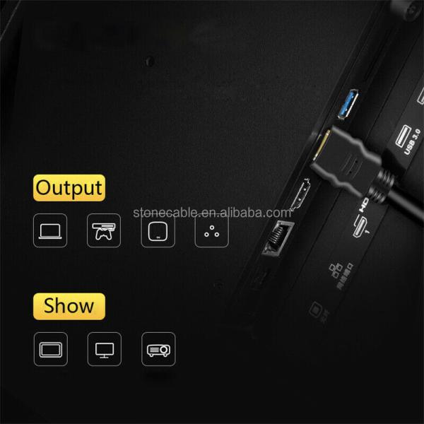 HDMI 2.0 Cable 4K 60Hz 18Gbps Gold Plated 1M 2M 3M