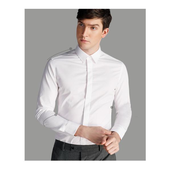 Advantageous Men's Mandarin Collar Shirts Breathable and Environmentally Friendly