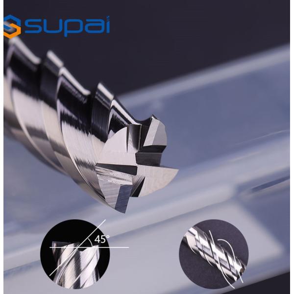 10% Discount 45HRC 55HRC Polished 3 Flute Aluminium End Mill Cutter for Carbide Sharpening Machine