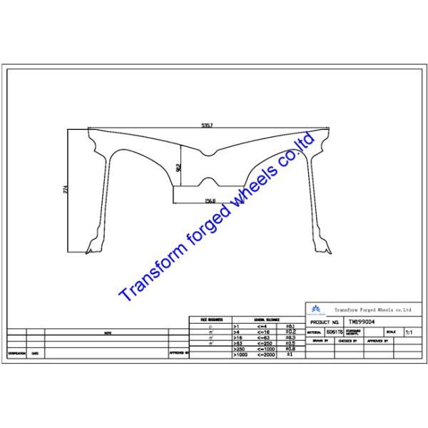 TM199004 19X9 inches forged wheels monoblock wheels blanks Dimple style barrel and rims