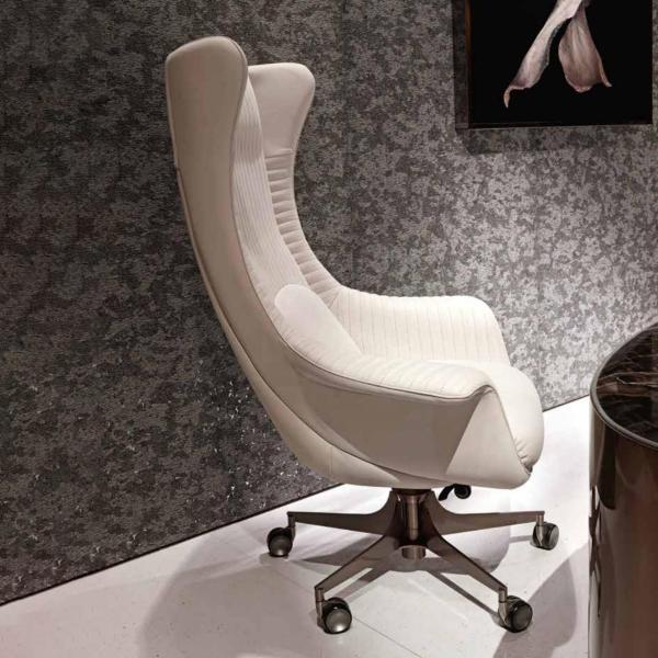 0.85x0.62m Office Table And Chair Combo Wheels Executive Revolving Office