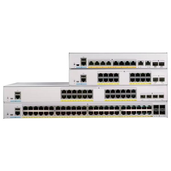 C1200-48P-4G Network Switch with 24 Fixed 10 Gig SFP Ports and Advanced QoS Function
