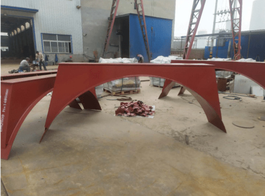 3350N F Shaped Dust Embedding Pipe Saddle Support Dn4000mm