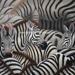 China Handmade Abstract Art Canvas Paintings Animal Zebra Print Canvas Wall Art on sale