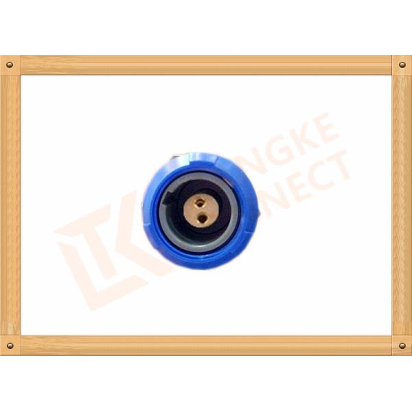 Push Pull 2 Pin Circular Connector Self Locking / Double Reed Locked