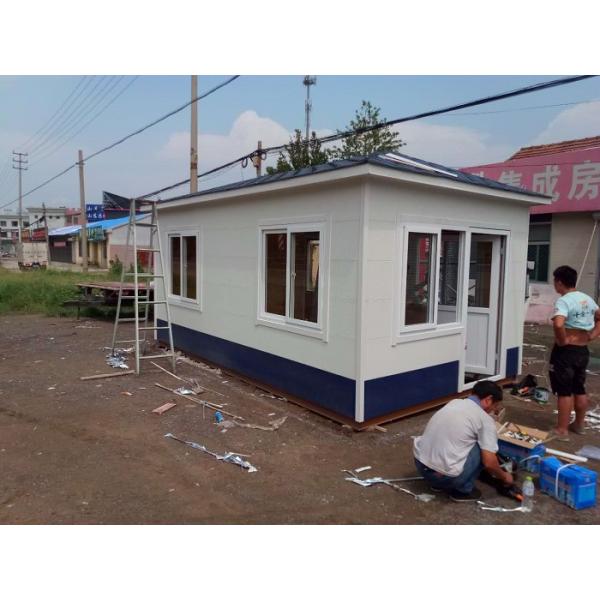 Mobile Mini Premade Container Homes Light Steel Structure Sentry Box / Kiosk
