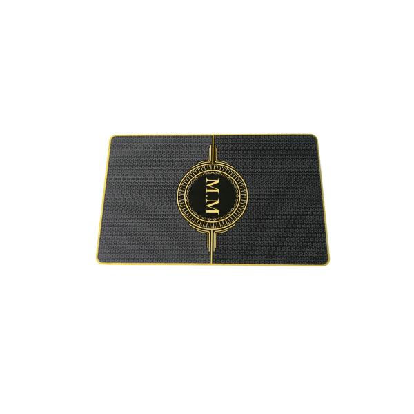 Stainless Steel Black Metal Card CR80 Gold Silver Print