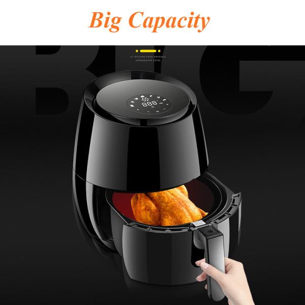 Household Digital Display 3.0L Oil Free Air Fryer