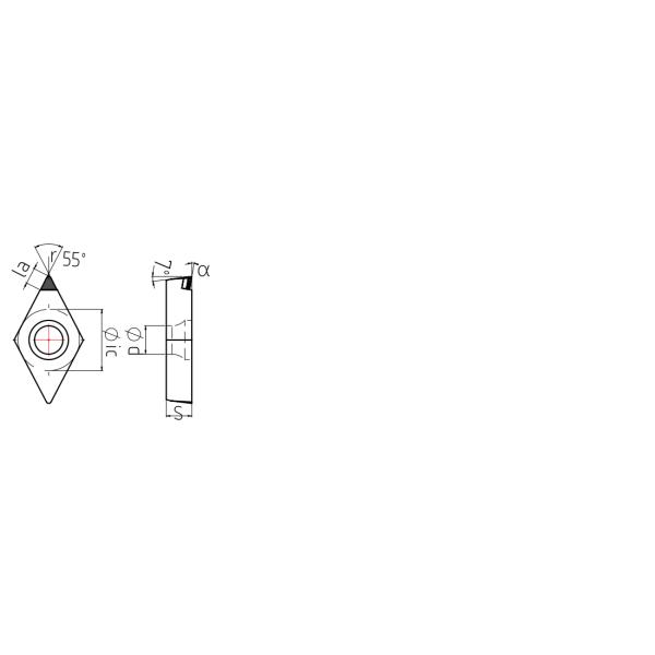 MMC DCGW DCGT CVD Insert High Hardness Diamond Turning Insert