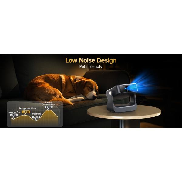 D2 FHD Linux Projector 1080P Ambient Light Rotating Flip Projector