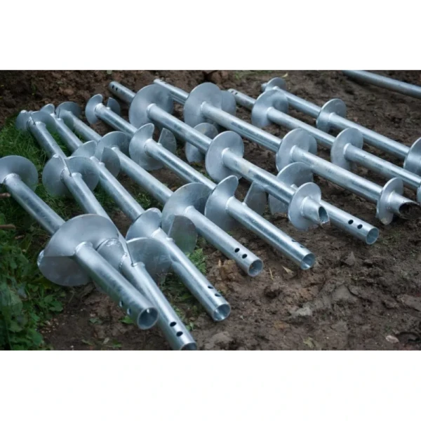 Commercial round Helical Piles by Foundation Contractors