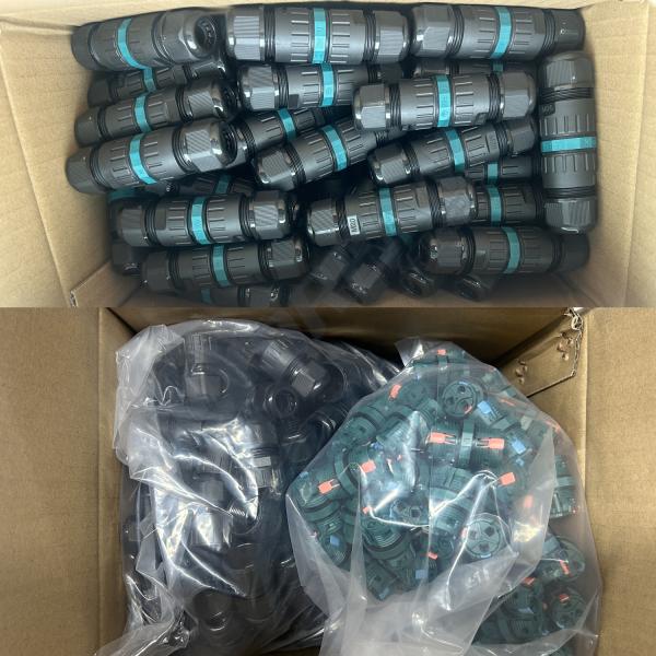 Ip68 Waterproof Electrical Connector 3-Pin Connector For 5-12 Mm Diameter Cable
