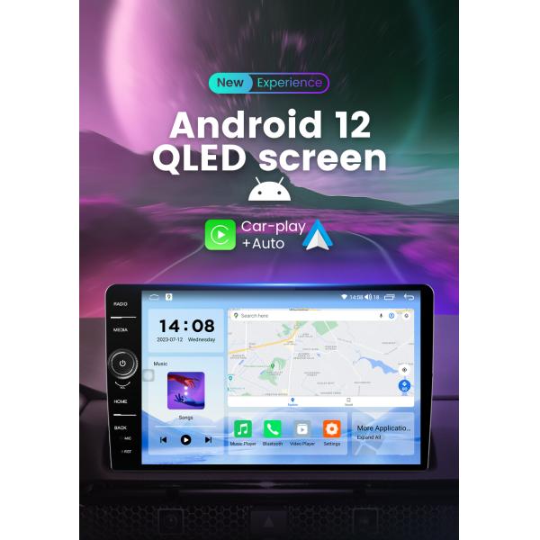 TS10 10.36inch Knob 2K QLED 8core 64GB 128GB Universal screen car dvd player car radio