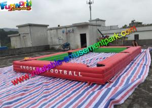 China 1 Year Warranty Inflatable Sports Games Inflatable Snooker Table With Soccer Ball on sale