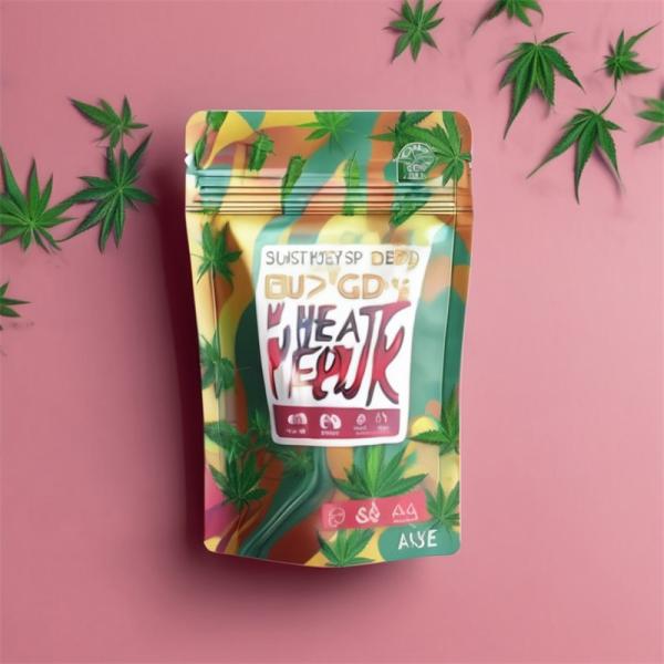 Eco Friendly Marijuanna Packaging Mylar Pouch Smell Proof Plastic Herb Storage Bags